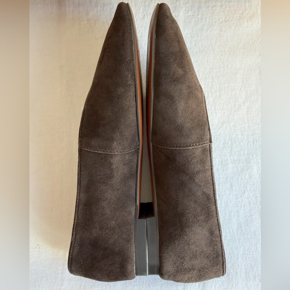 Madewell Ballet Flats in Suede Dark Carob Size 8 With Box - Picture 5 of 8